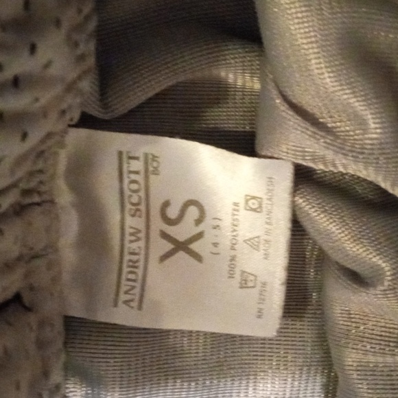 ANDREW SCOTT BBALL SHORTS MESH LIKE POCKETS DRAWSTRING BLACK SIZE 5 - Picture 3 of 4